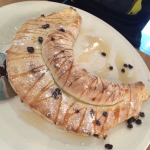 Apple calzone  at Purezza in Brighton