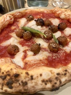 Meatball Marinara Pizza  at Purezza in Brighton