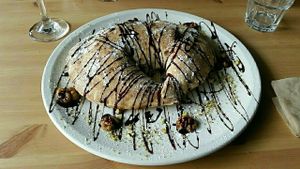 Chocolate Hazelnut Calzone at Purezza in Brighton