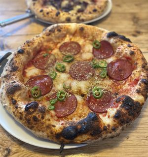 Pepperoni & Agave Pizza  at Purezza in Brighton