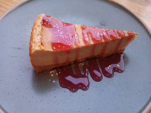 NY cheesecake at Purezza in Brighton