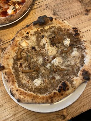 Black Truffle Pizza  at Purezza in Brighton