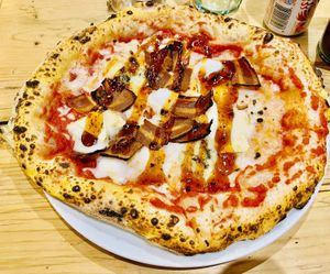 Four cheese pizza   at Purezza in Brighton