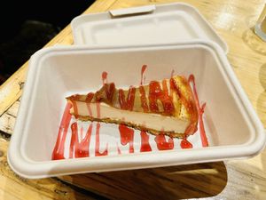 Baked cheesecake   at Purezza in Brighton