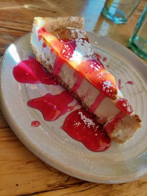 Cheesecake at Purezza in Brighton
