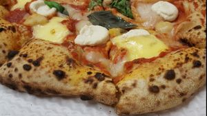 Four cheese to go at Purezza in Brighton