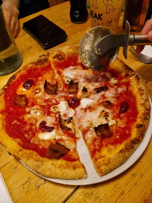 Four cheeses at Purezza in Brighton