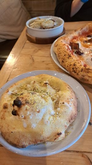 Garlic bread. at Purezza in Brighton