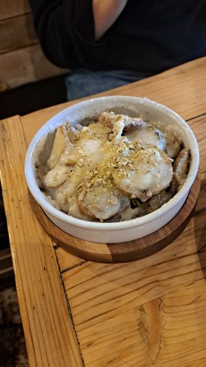 The roasted potatoes were AMAZING. at Purezza in Brighton