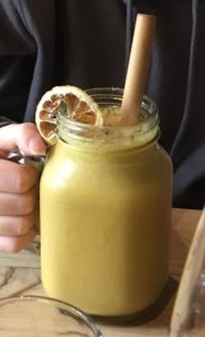 This is my smoothie  at Purezza in Brighton