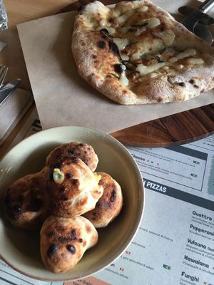 Cheesy dough balls at Purezza in Brighton