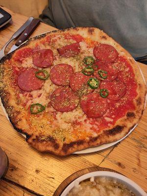 Pepperoni and agave at Purezza in Brighton