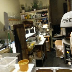 open kitchen and oven at Purezza in Brighton