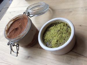 Tiramisu and creme brulee  at Purezza in Brighton