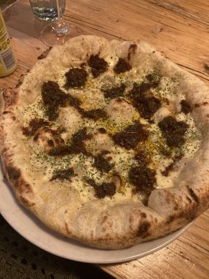 BBQ pizza  at Purezza in Brighton