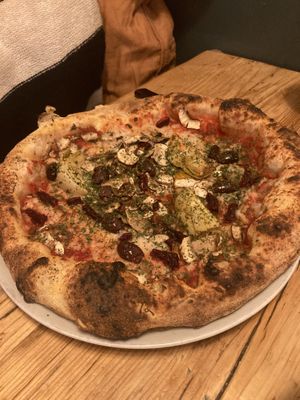Veggie pizza - 4 seasons  at Purezza in Brighton