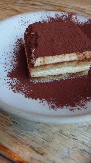 Tiramisu - good flavour, disappointing texture at Purezza in Brighton