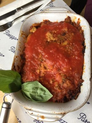 Lasagne  at Purezza in Brighton
