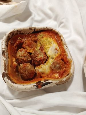 Meatballs at Purezza in Brighton