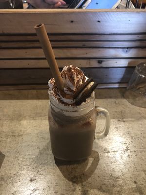 Chocolate milkshake at Purezza in Brighton