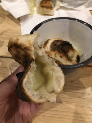 Incredible stuffed dough balls! at Purezza in Brighton