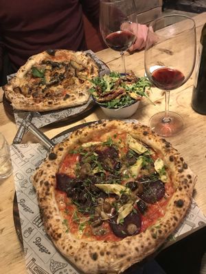 Delicious pizzas at Purezza in Brighton