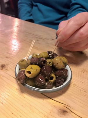 Olives Starter at Purezza in Brighton