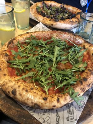 Margarita with extra rocket #yum at Purezza in Brighton