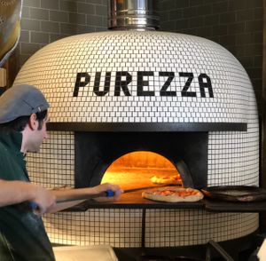 Oven at Purezza in Brighton