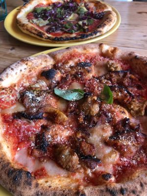 Pizzas at Purezza in Brighton