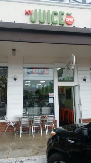 Outside at My Juice Spot in Los Angeles