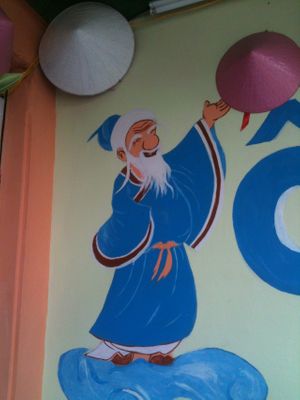 Nice paintings at Ong But in Hanoi