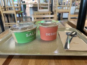 Quinoa Salad with black beans and bell peppers. And Chia Pudding with Coconut and Pineapple   at CDG- EXKi - T2E in Roissy-en-france