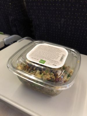 McKinley Quinoa Salad: Cranberries, Mushrooms, Onions, Celery & Mushroom Hummus at CDG - EXKi - T2D in Roissy-en-france