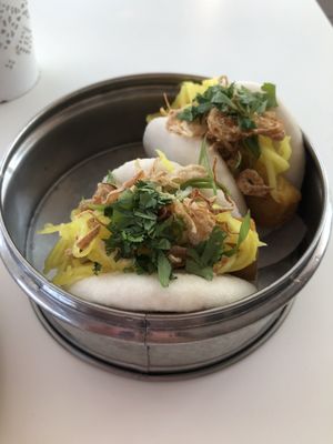 Chickpea tofu buns at Doi Moi in Washington