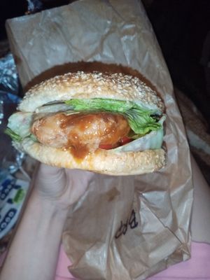 Burger With Vegan soy Neck at Pomylone Gary in Lublin