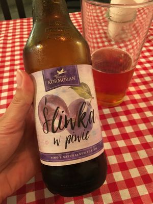 Plum beer  at Pomylone Gary in Lublin