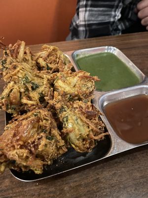 Vegetable pakora  at Woodlands in Nashville