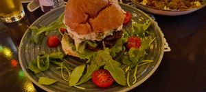 Whole-wheat Burger with Jackfruit at Veggic in Plovdiv