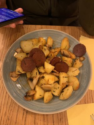Potato with chorizo  at Veggic in Plovdiv