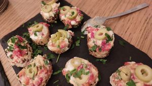 Tapas (basically bruschetti) at Veggic in Plovdiv