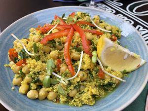 Quinoa & chickpeas  at Veggic in Plovdiv