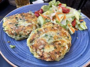 Potato cakes  at Veggic in Plovdiv