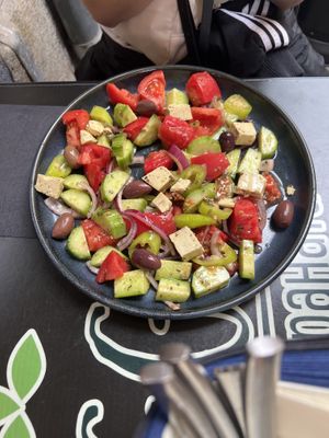 Greek salad  at Veggic in Plovdiv