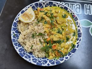 Curry with Chickpeas at Veggic in Plovdiv