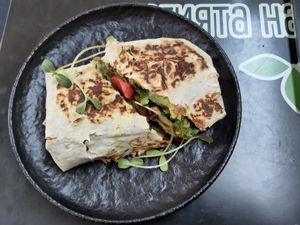 Doner with grilled tofu at Veggic in Plovdiv