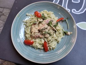 Rice noodles at Veggic in Plovdiv