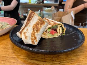 Doner withgrilled tofu at Veggic in Plovdiv