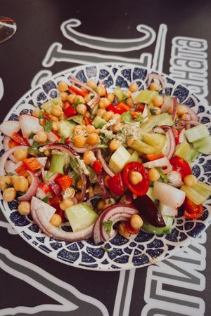 Colourful salad  at Veggic in Plovdiv