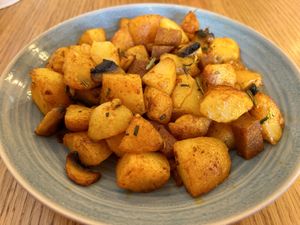“Spicy” potatoes   at Veggic in Plovdiv